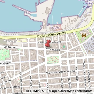 Mappa Via Napoli, 82, 70123 Bari, Bari (Puglia)