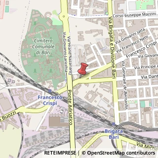 Mappa Via Francesco Crispi, 243, 70123 Bari, Bari (Puglia)