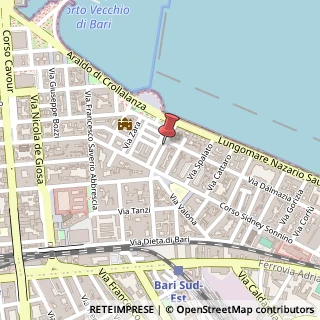 Mappa Via Giandomenico Petroni,  43, 70121 Bari, Bari (Puglia)