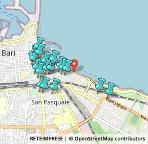 Mappa Lungomare Nazario Sauro, 70121 Bari BA, Italia (0.9055)