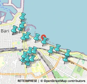 Mappa Lungomare Nazario Sauro, 70121 Bari BA, Italia (1.129)