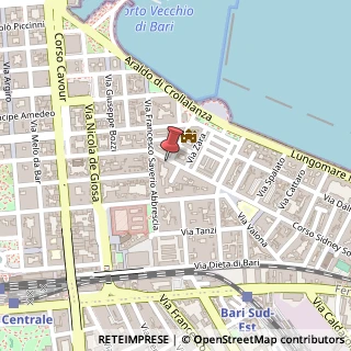 Mappa Corso Sidney Sonnino, 23, 70121 Bari, Bari (Puglia)