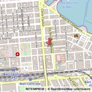 Mappa Via Celentano Marcello, 24, 70121 Bari, Bari (Puglia)