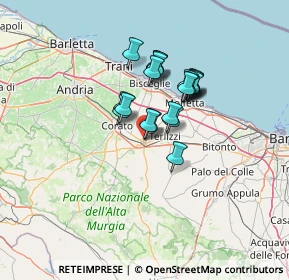 Mappa Via San Francesco d'Assisi, 70037 Ruvo di Puglia BA, Italia (10.014)
