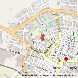 Mappa Via Umberto Giordano, 27, 70037 Ruvo di Puglia, Bari (Puglia)