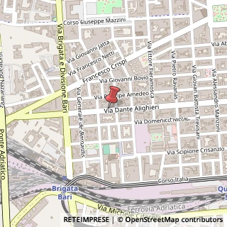 Mappa Via Dante Alighieri, 457, 70123 Bari, Bari (Puglia)