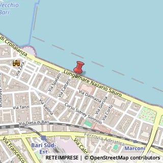 Mappa Lungomare Nazario Sauro, 33, 70121 Bari, Bari (Puglia)