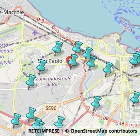 Mappa Viale Biagio Accolti Gil, 70132 Zona Industriale BA, Italia (3.0835)