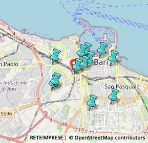 Mappa 70123 Bari BA, Italia (1.3575)