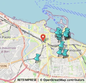 Mappa 70123 Bari BA, Italia (1.98667)