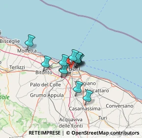 Mappa 70123 Bari BA, Italia (7.83417)