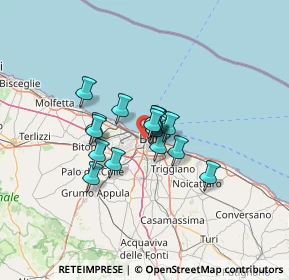 Mappa 70123 Bari BA, Italia (8.58688)
