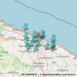 Mappa 70123 Bari BA, Italia (10.82111)