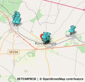 Mappa Via Amendola Giorgio, 70037 Ruvo di Puglia BA, Italia (4.09333)