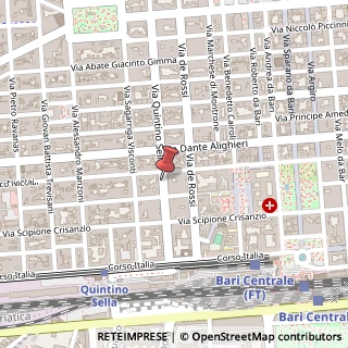 Mappa Via Quintino Sella,  180, 70122 Bari, Bari (Puglia)