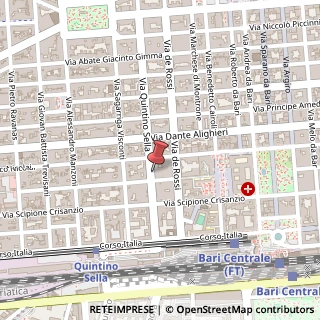 Mappa Via Quintino Sella, 186, 70122 Bari, Bari (Puglia)