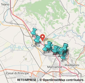 Mappa Via Casa Cerere, 81043 Capua CE, Italia (6.87765)