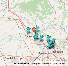 Mappa Via Casa Cerere, 81043 Capua CE, Italia (7.73)