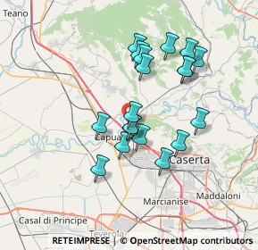 Mappa Via Casa Cerere, 81043 Capua CE, Italia (6.63158)