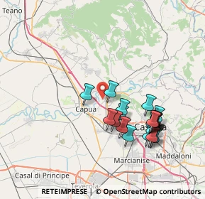 Mappa Via Casa Cerere, 81043 Capua CE, Italia (7.848)