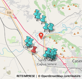 Mappa Via Casa Cerere, 81043 Capua CE, Italia (3.66389)