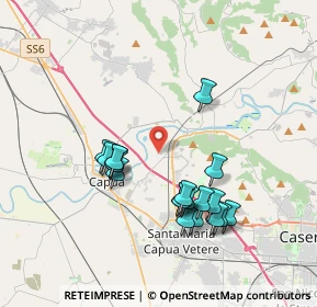 Mappa Via Casa Cerere, 81043 Capua CE, Italia (3.80368)