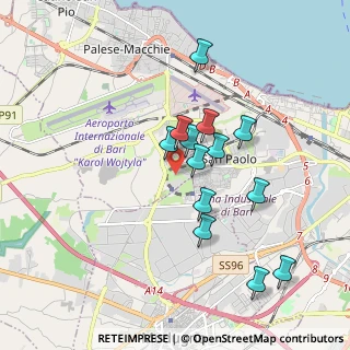 Mappa Via Francesco Eugenio Silvestri, 70100 Bari BA, Italia (1.71615)