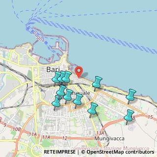Mappa Via Dalmazia, 70124 Bari BA, Italia (2.02182)