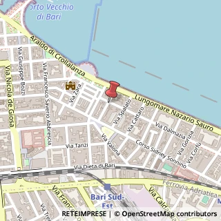Mappa Via Dalmazia, 18, 70121 Bari, Bari (Puglia)