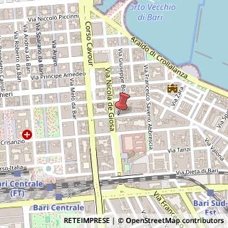 Mappa Via Marcello Celentano, 53, 70121 Bari, Bari (Puglia)