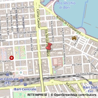 Mappa Via Nicola de Giosa, 101, 70121 Bari, Bari (Puglia)