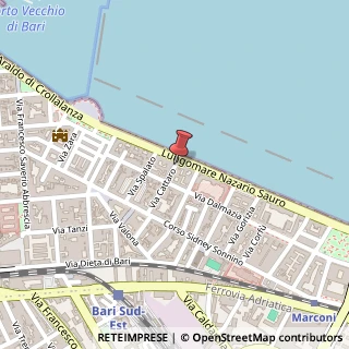 Mappa Via Cattaro,  69, 70121 Bari, Bari (Puglia)