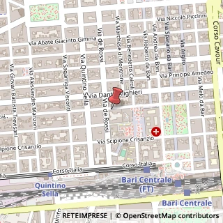 Mappa Via Domenico Nicolai, 36, 70122 Bari, Bari (Puglia)