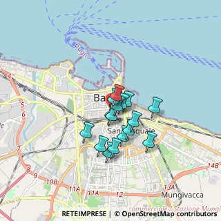 Mappa Via de Rossi, 70123 Bari BA, Italia (1.205)