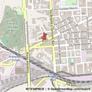 Mappa Via Francesco Crispi, 70123 Bari, Bari (Puglia)