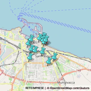 Mappa Piazza Armando Diaz, 70121 Bari BA, Italia (1.26231)