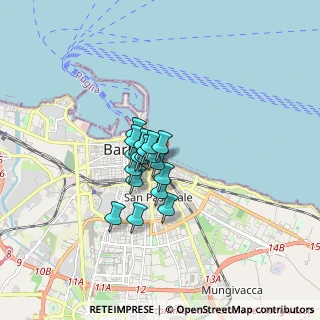 Mappa Piazza Armando Diaz, 70121 Bari BA, Italia (1.02056)