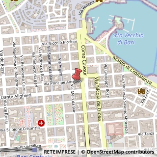 Mappa Via Principe Amedeo, 22, 70121 Bari, Bari (Puglia)