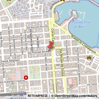 Mappa Via Principe Amedeo,  7, 70121 Bari, Bari (Puglia)