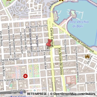 Mappa Via Principe Amedeo, 7, 70121 Bari, Bari (Puglia)