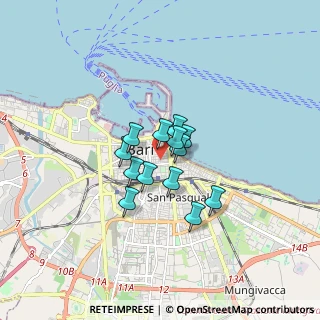 Mappa Via Andrea da Bari, 70121 Bari BA, Italia (1.08846)