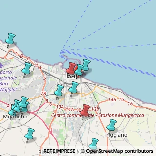 Mappa Via Andrea da Bari, 70121 Bari BA, Italia (6.115)