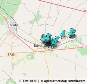 Mappa Via Peucetia, 70037 Ruvo di Puglia BA, Italia (1.804)