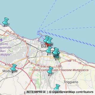 Mappa Via Roberto da Bari, 70121 Bari BA, Italia (4.09182)