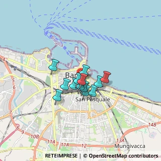 Mappa Via Roberto da Bari, 70121 Bari BA, Italia (1.05)