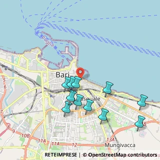 Mappa Via Montenegro, 70121 Bari BA, Italia (2.14273)