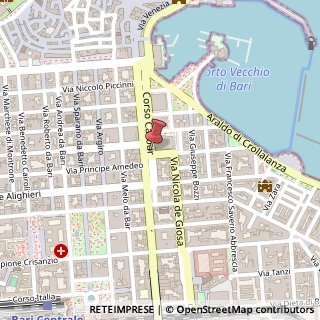 Mappa 11 Corso Cavour Camillo Benso, Bari, BA 70122, 70121 Bari BA, Italia, 70121 Bari, Bari (Puglia)