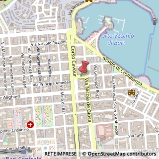 Mappa Via Salvatore Cognetti,  17, 70121 Bari, Bari (Puglia)