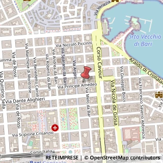 Mappa Via Principe Amedeo, 25, 70121 Bari, Bari (Puglia)