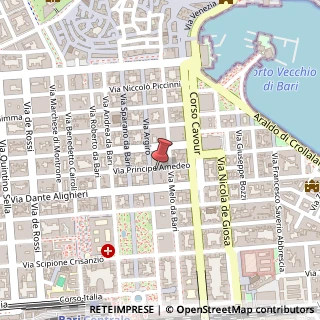 Mappa Via Principe Amedeo, 38, 70121 Bari, Bari (Puglia)